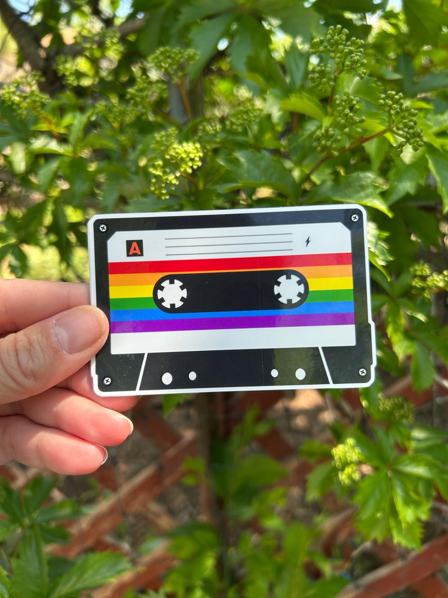 Pride Retro Cassette Vinyl Sticker Waterproof Laptop Sticker Water Bottle Unhinged Millennial Aesthetic Custom Stickers Available