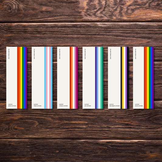 Bookmark Set Pride Bookmarks | Our Stories Matter Bookmarks | Boutique Wholesale Items | Bookstore Accessories