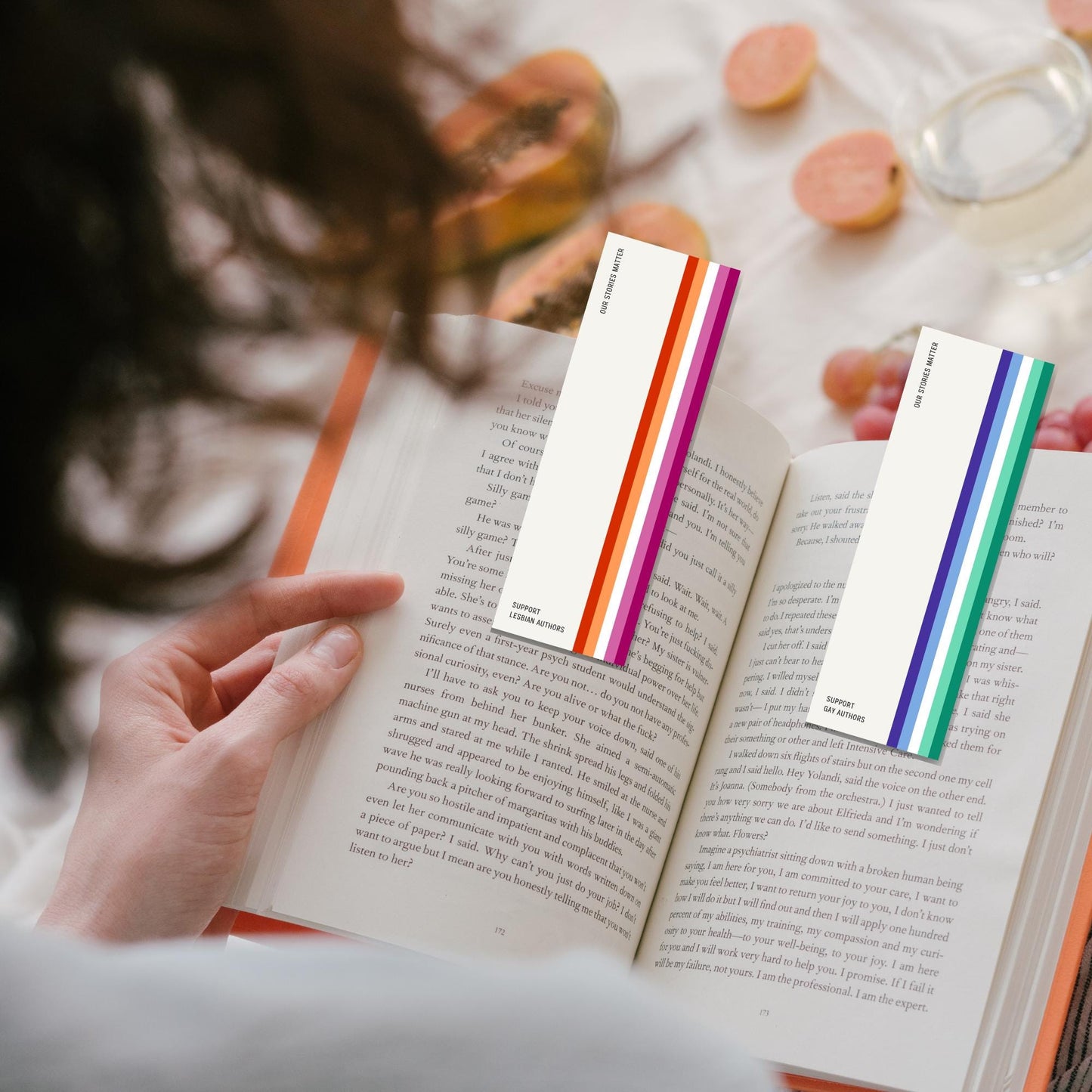 Bookmark Set Pride Bookmarks | Our Stories Matter Bookmarks | Boutique Wholesale Items | Bookstore Accessories
