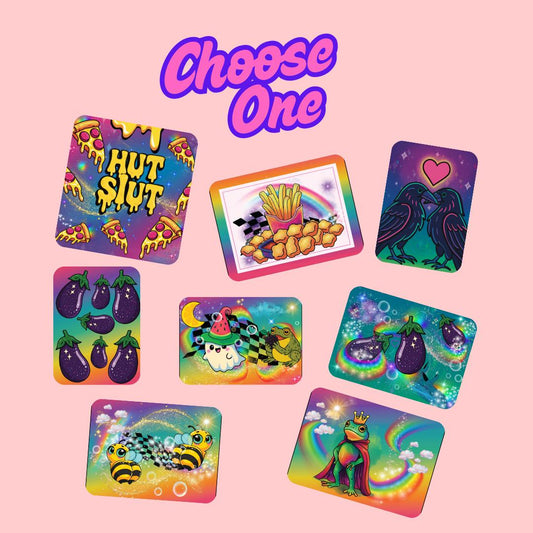 Retro Neon Animal Magnets – Funny Aesthetic Fridge Decor – Y2K Inspired Cute 90s Vibes – Bright Colorful Gifts – Kitsch Pop Art Magnets