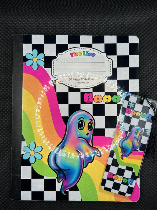 Rainbow Dreamcore 90s y2k Aesthetic Cheeky Boo Booty Ghost with the Most  Notebook and Bookmark Set